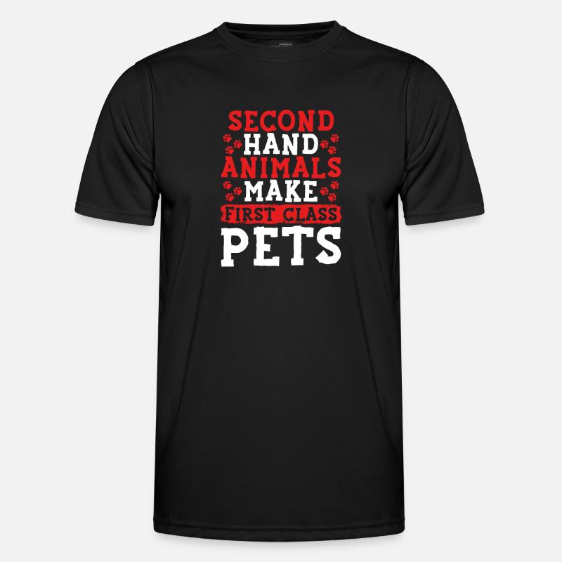 Make first-class pets - Men's Functional T-Shirt - black