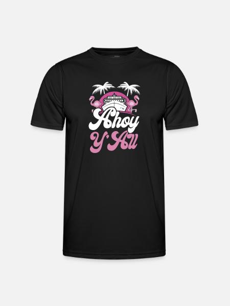 Cruise Ship Vacation Girl Ahoy - Men's Functional T-Shirt - black