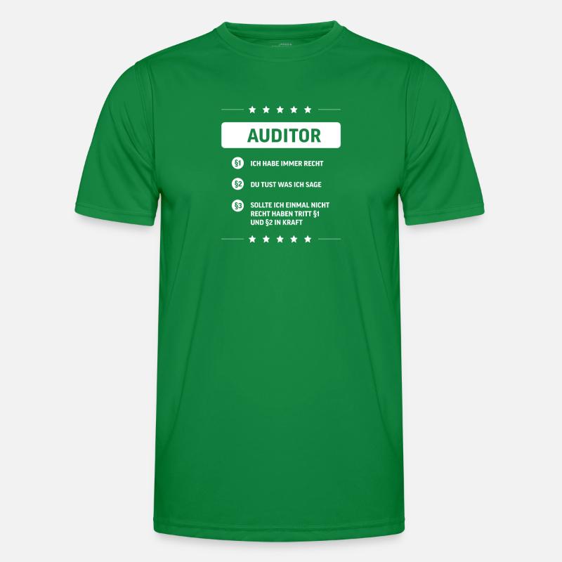 Auditor I Audit Motiv für internen oder externen Männer Funktions-T-Shirt