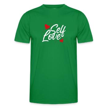 Amour de soi en couple - T-shirt sport Homme - vert - Devant - AI Model Male 178 dark (178cm)