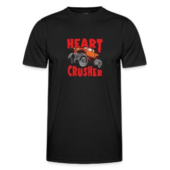 Truck heartbreaker - Men's Functional T-Shirt - black - Front - AI Model Male 178 dark (178cm)