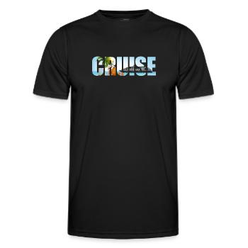 Croisière vacances croisière - T-shirt sport Homme - noir - Devant - AI Model Male 178 dark (178cm)