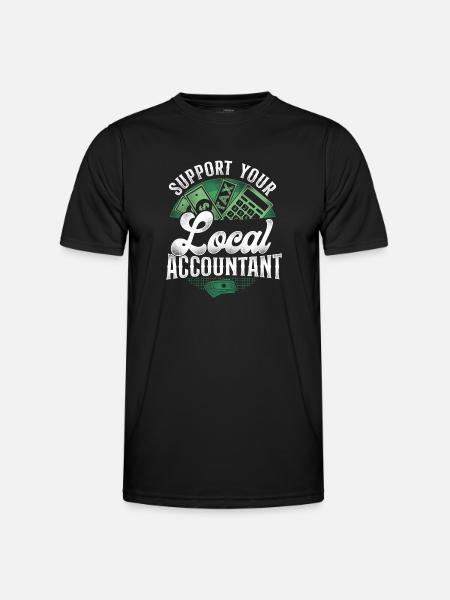 Accountant Bookkeeper Accounting - Men's Functional T-Shirt - black