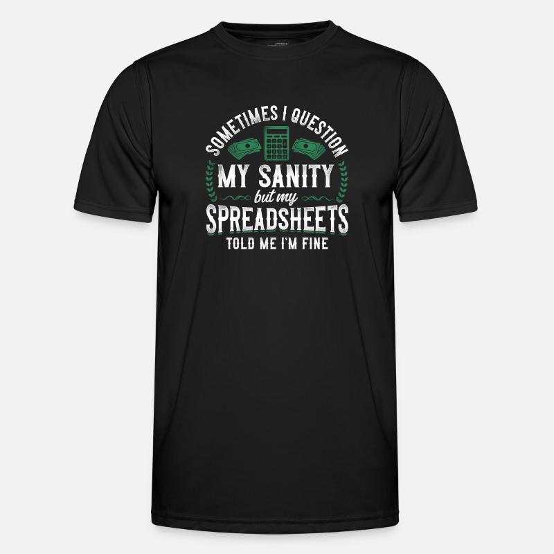 Comptable Comptable Comptable Comptabilité - T-shirt sport Homme - noir