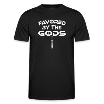 Favorite of the Gods - favored by the gods - Men's Functional T-Shirt - black - Front - AI Model Male 178 dark (178cm)