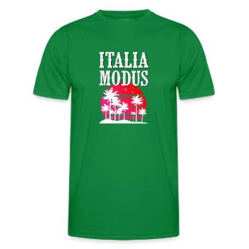Mode Italie - T-shirt sport Homme - vert - Devant - AI Model Male 178 dark (178cm)