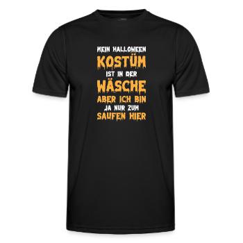 Halloween Lustige Halloween Sprüche I Halloween - Männer Funktions-T-Shirt - Schwarz - Vorne - AI Model Male 178 dark (178cm)