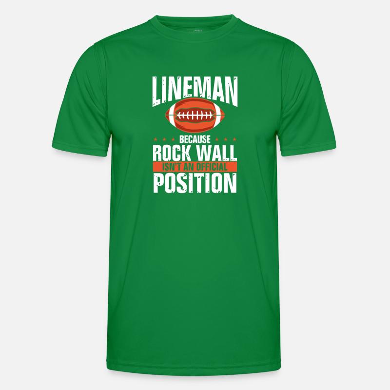 Lineman rock face position Men's Functional T-Shirt
