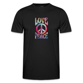 Hippie - T-shirt sport Homme - noir - Devant - AI Model Male 178 dark (178cm)