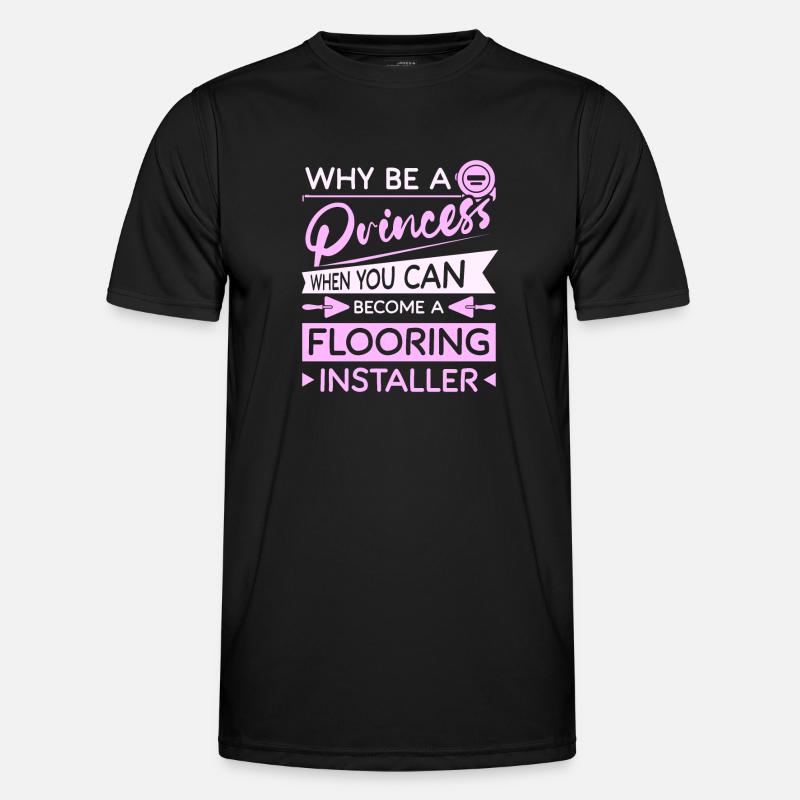 Princess flooring installer - Men's Functional T-Shirt - black