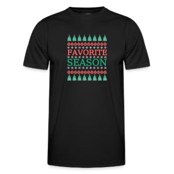 Most Popular Season Norwegian Pattern - Men's Functional T-Shirt - black - Front - AI Model Male 178 dark (178cm)