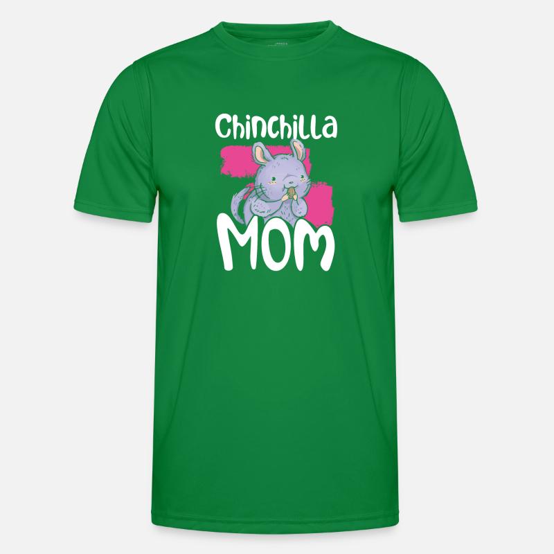 Chinchilla Mutter Männer Funktions-T-Shirt