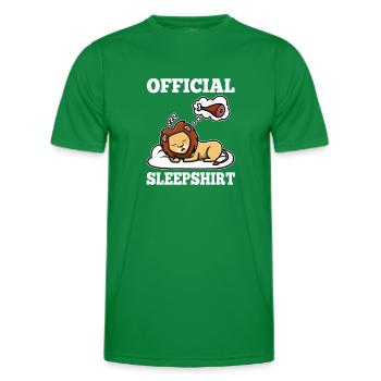 Chemise de nuit officielle lion - T-shirt sport Homme - vert - Devant - AI Model Male 178 dark (178cm)