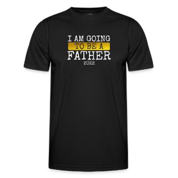 Ich Werde 2022 Vater - Männer Funktions-T-Shirt - Schwarz - Vorne - AI Model Male 178 dark (178cm)