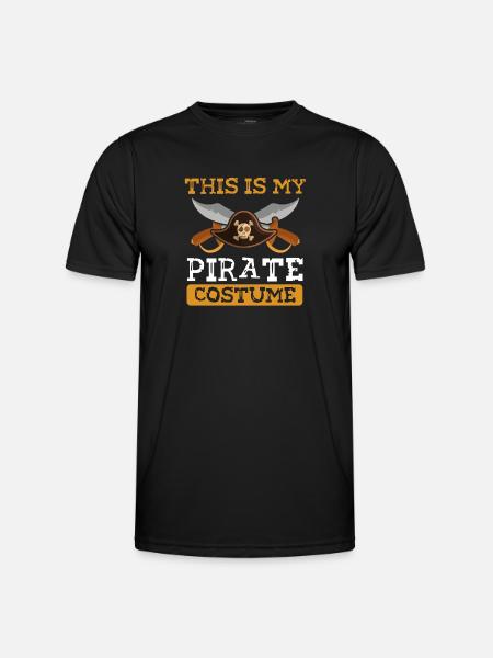 This is my pirate costume - Men's Functional T-Shirt - black
