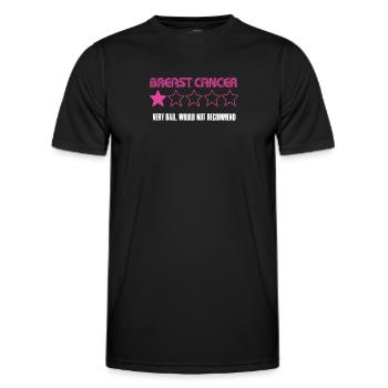 Brustkrebs Bewertung - Männer Funktions-T-Shirt - Schwarz - Vorne - AI Model Male 178 dark (178cm)