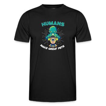 Alien Extraterrestrial Area 51 Ufo Space Geek - Männer Funktions-T-Shirt - Schwarz - Vorne - AI Model Male 178 dark (178cm)