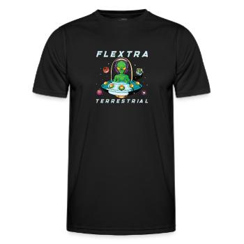Alien Extraterrestrial Area 51 Ufo Space Geek - Männer Funktions-T-Shirt - Schwarz - Vorne - AI Model Male 178 dark (178cm)
