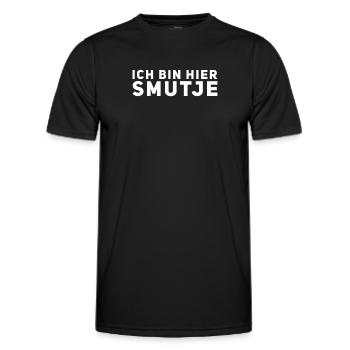 Ich bin hier Smutje - Männer Funktions-T-Shirt - Schwarz - Vorne - AI Model Male 178 dark (178cm)