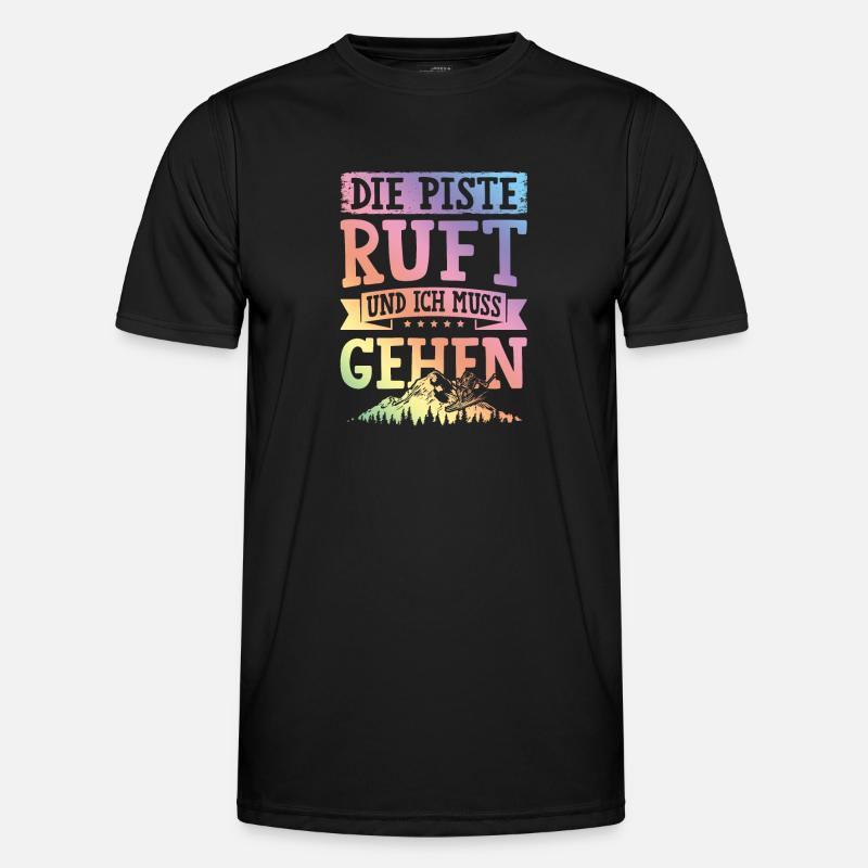 Die Piste Ruft Männer Funktions-T-Shirt
