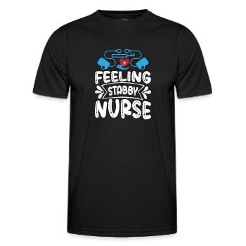 Prickly nurse - Men's Functional T-Shirt - black - Front - AI Model Male 178 dark (178cm)