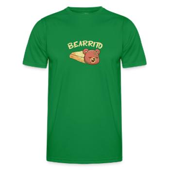 Teddy bear Burrito - Men's Functional T-Shirt - kelly green - Front - AI Model Male 178 dark (178cm)