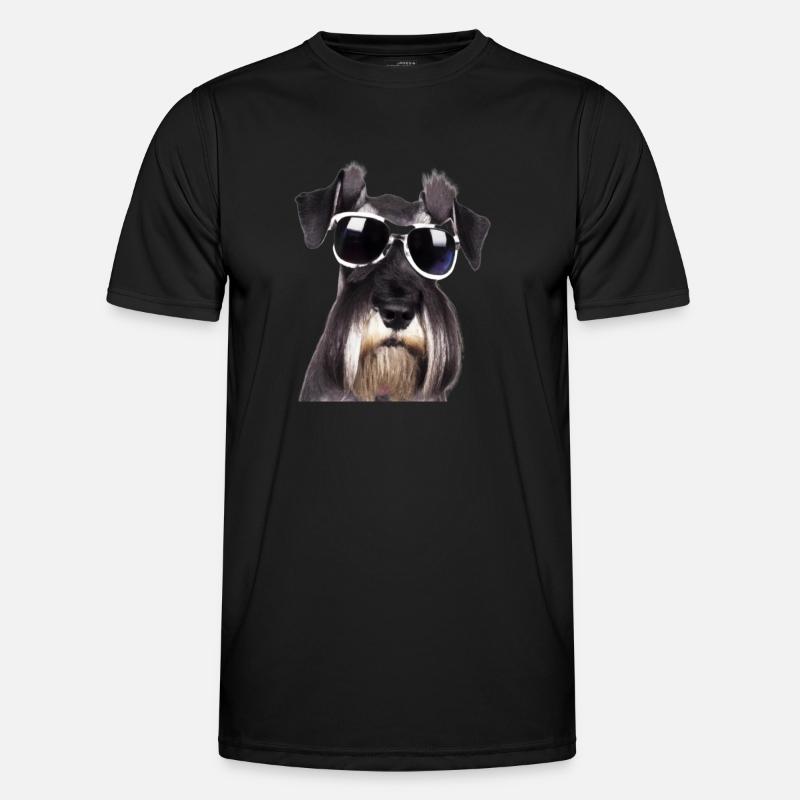 Miniature Schnauzer - Men's Functional T-Shirt - black