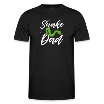 Snake Father - Men's Functional T-Shirt - black - Front - AI Model Male 178 dark (178cm)