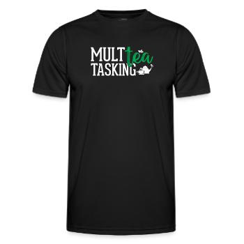 Tea Lover - Multea Tasking - Men's Functional T-Shirt - black - Front - AI Model Male 178 dark (178cm)