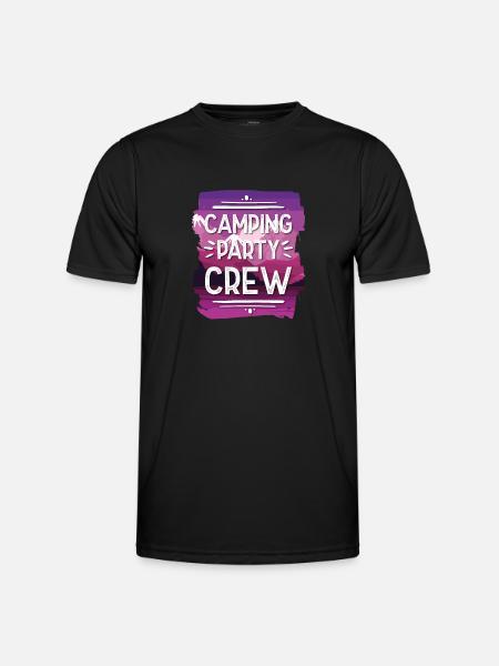 Camping Party Crew - Men's Functional T-Shirt - black