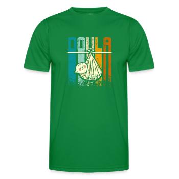 Retro Vintage Doula - Männer Funktions-T-Shirt - Kelly Green - Vorne - AI Model Male 178 dark (178cm)