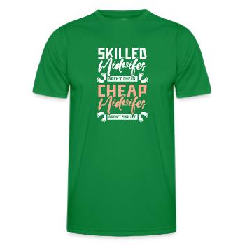 Skilled midwives aren't cheap cheap - Männer Funktions-T-Shirt - Kelly Green - Vorne - AI Model Male 178 dark (178cm)