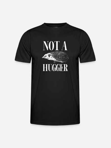Kein Umarmer - Männer Funktions-T-Shirt - Schwarz
