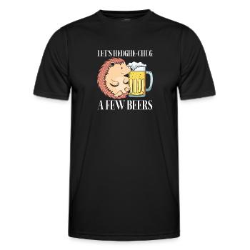 Lass Uns Ein Paar Bier Trinken - Männer Funktions-T-Shirt - Schwarz - Vorne - AI Model Male 178 dark (178cm)