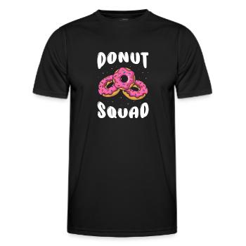 Donut Squad - Männer Funktions-T-Shirt - Schwarz - Vorne - AI Model Male 178 dark (178cm)