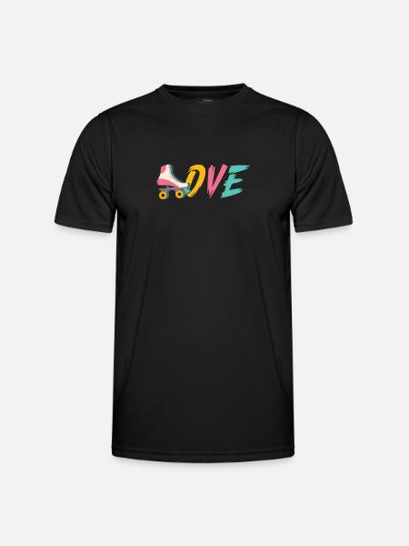 Roller Skate Roller Skating Roller Derby - Men's Functional T-Shirt - black
