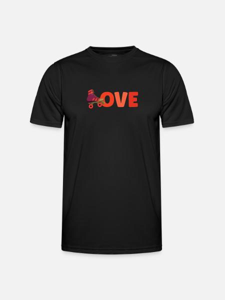Roller Skate Roller Skating Roller Derby - Men's Functional T-Shirt - black