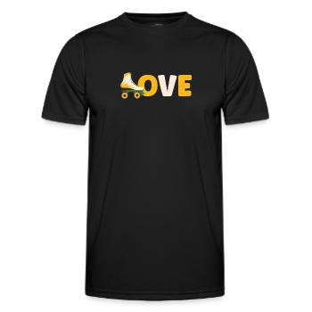 Roller Skate Roller Skating Roller Derby - Männer Funktions-T-Shirt - Schwarz - Vorne - AI Model Male 178 dark (178cm)
