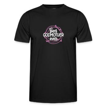 Marraine - T-shirt sport Homme - noir - Devant - AI Model Male 178 dark (178cm)
