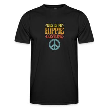 Hippie - T-shirt sport Homme - noir - Devant - AI Model Male 178 dark (178cm)