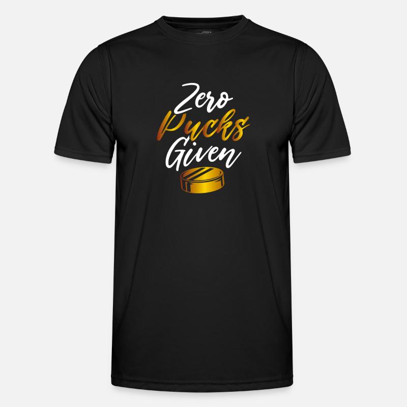 Zero pucks given - Men's Functional T-Shirt - black