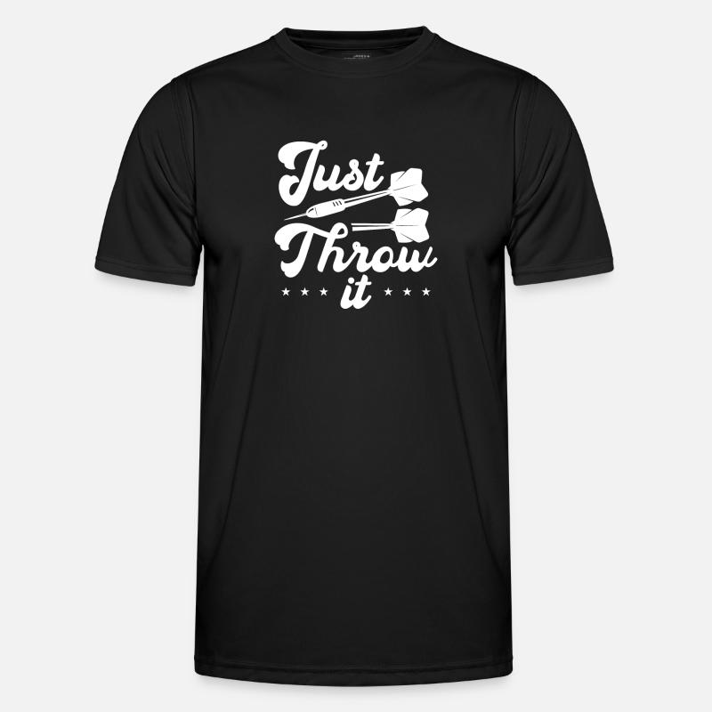 Werfen Sie es einfach - Männer Funktions-T-Shirt - Schwarz