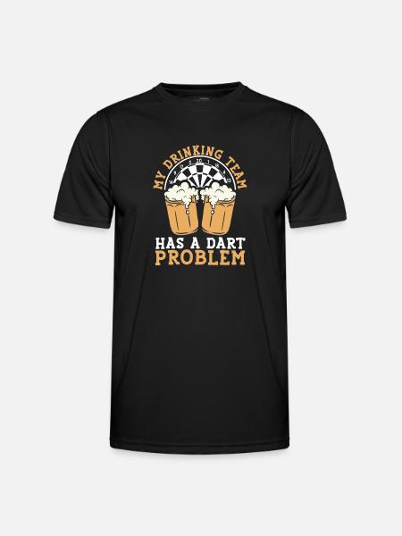 My Trinkdart Team - Men's Functional T-Shirt - black