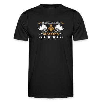 Conspiracy theories Conspiracy theorists - Men's Functional T-Shirt - black - Front - AI Model Male 178 dark (178cm)