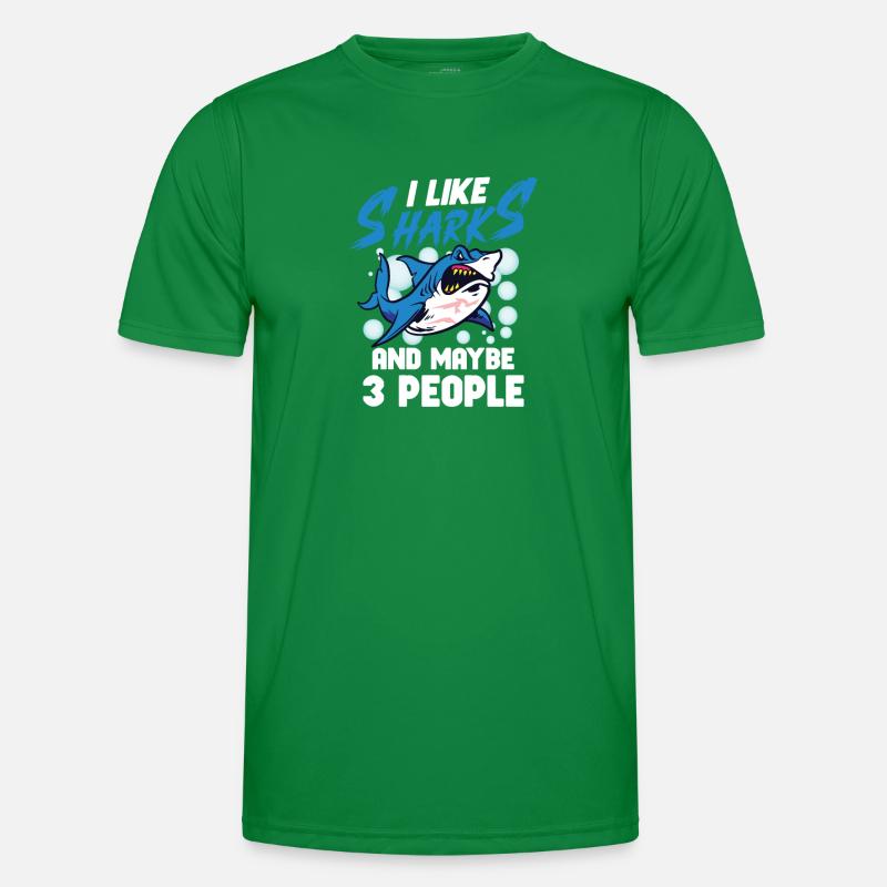 Shark Ocean Predator Sea Creature Männer Funktions-T-Shirt