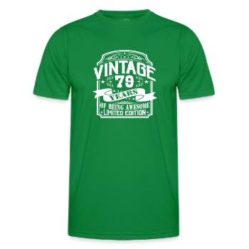 Geburtstag Vintage 79 Jahre Limited Edition - Männer Funktions-T-Shirt - Kelly Green - Vorne - AI Model Male 178 dark (178cm)
