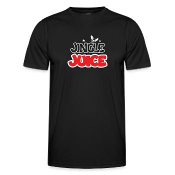 Jingle-Saft Norwegermuster - Männer Funktions-T-Shirt - Schwarz - Vorne - AI Model Male 178 dark (178cm)