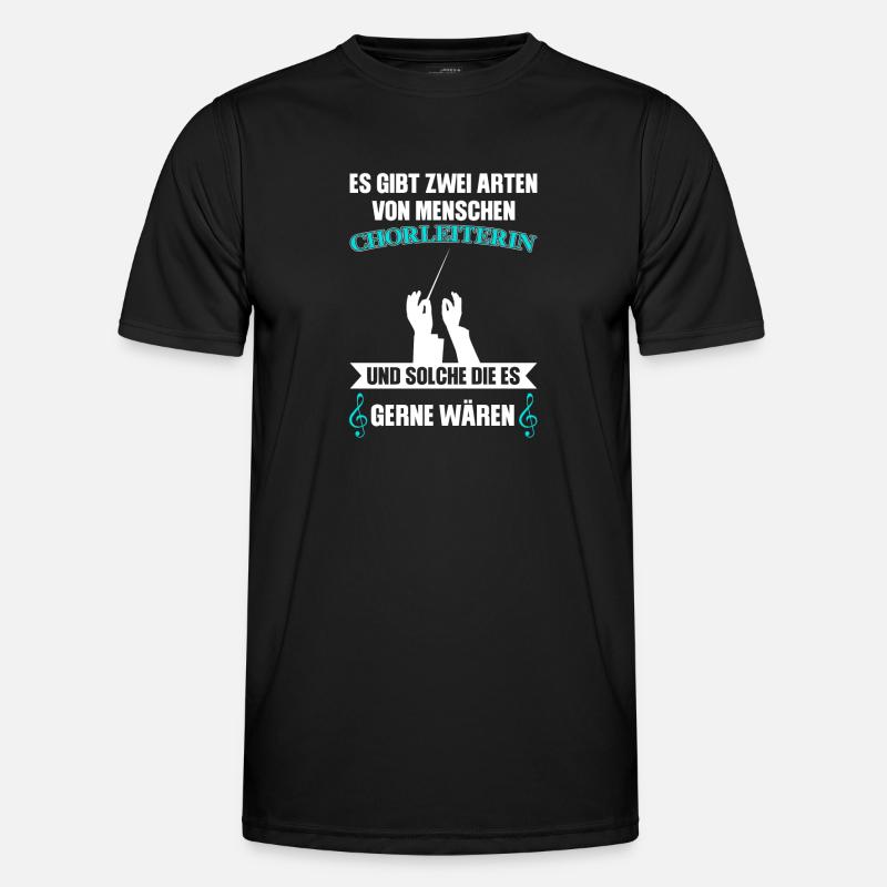 Chorleiterin Beruf Dirigentin Geschenk - Männer Funktions-T-Shirt - Schwarz