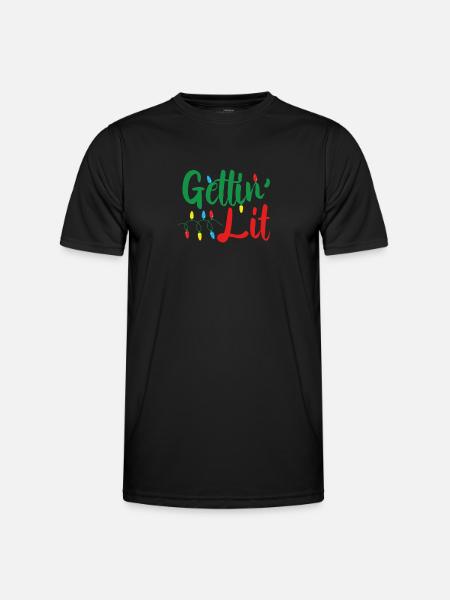 Light Christmas candles - Men's Functional T-Shirt - black