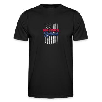 Retraite De l’armée de l’air des États-Unis - T-shirt sport Homme - noir - Devant - AI Model Male 178 dark (178cm)